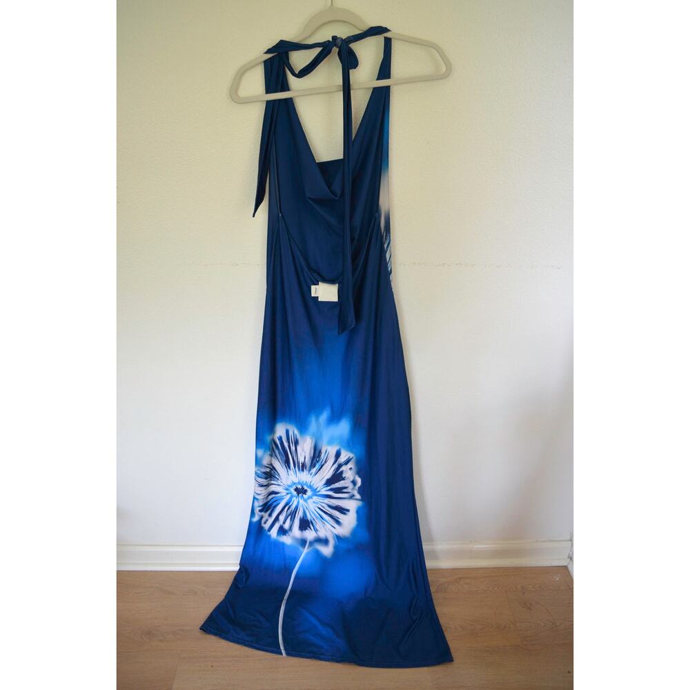 REVOLVE Especia Moonflower Blue Maxi Dress Size Medium - Picture 6 of 8